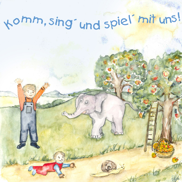 Cover der CD 'Komm, sing' und spiel' mit uns